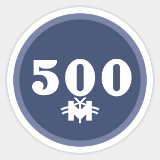 500 M Sticker